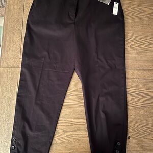 Talbots perfect crop BLACK sz 14